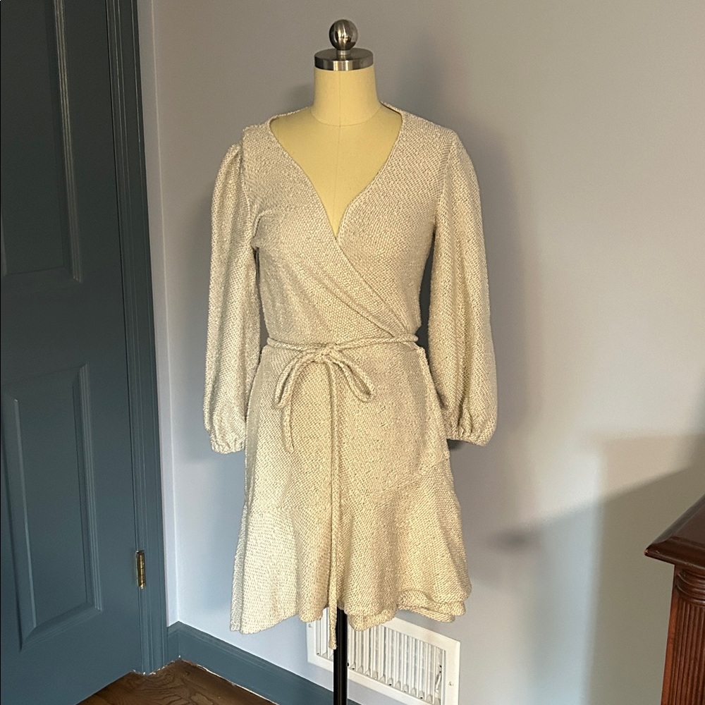 Anthropologie Beige and Cream Textured Garment